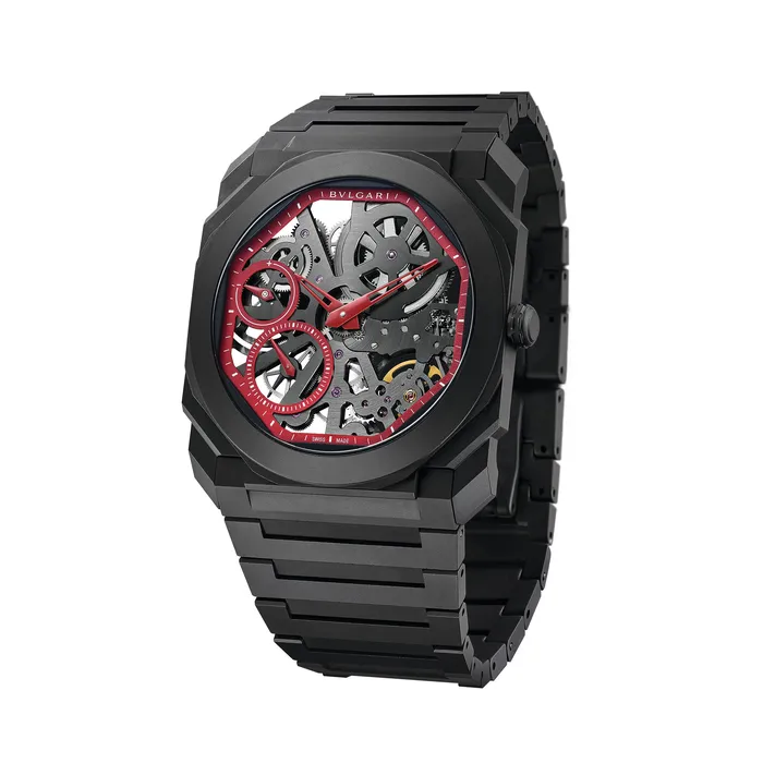 Bulgari Octo Finissimo Skeleton Watch Bulgari Earrings