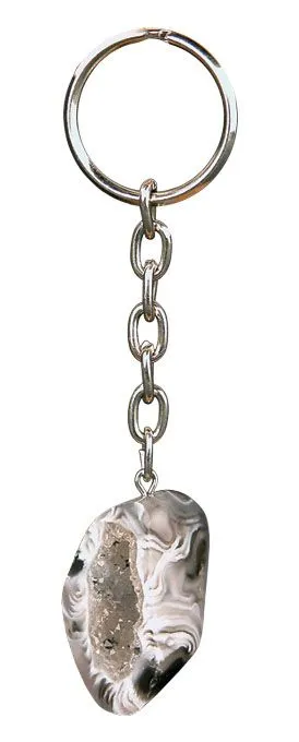 CAPSTONE Polished Geode Keychain Earrings
