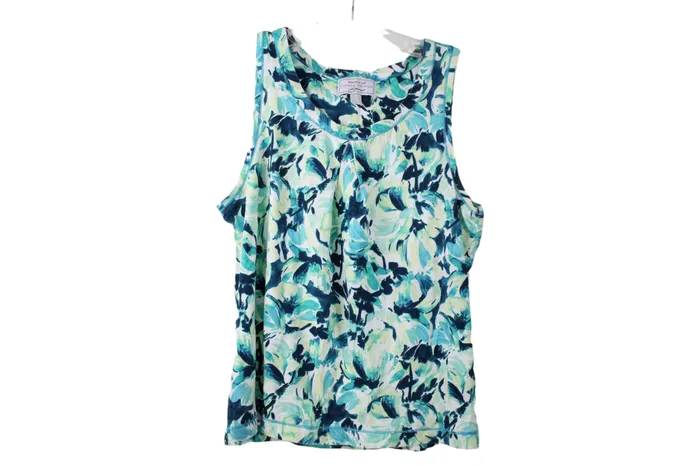 Carole Hochman Rings Carole Hochman Heavenly Soft Sleepwear Blue Green Tank S Petite