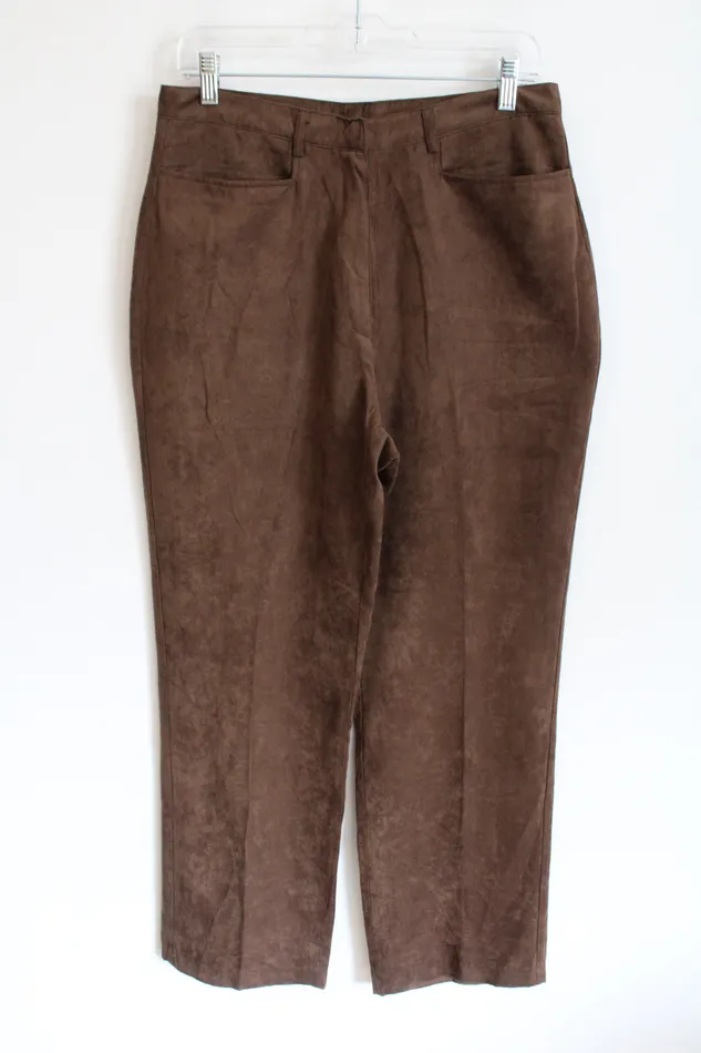 Cathy Daniels Earrings Cathy Daniels Brown Suede Trouser Pants 10