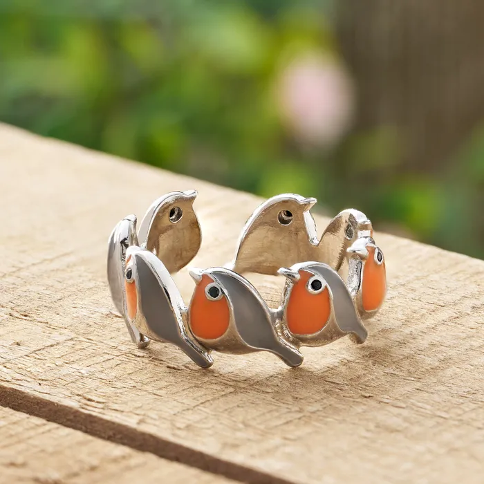 Chadds Ford Jewelry Rings Little Orange Robin Ring