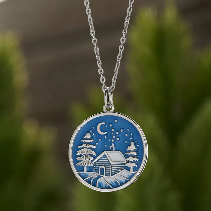 Chadds Ford Jewelry Rings Snowy Forest Cabin Gift Set