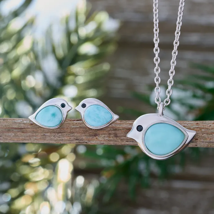 Chadds Ford Jewelry Rings Sterling Silver Larimar Birdie Bundle