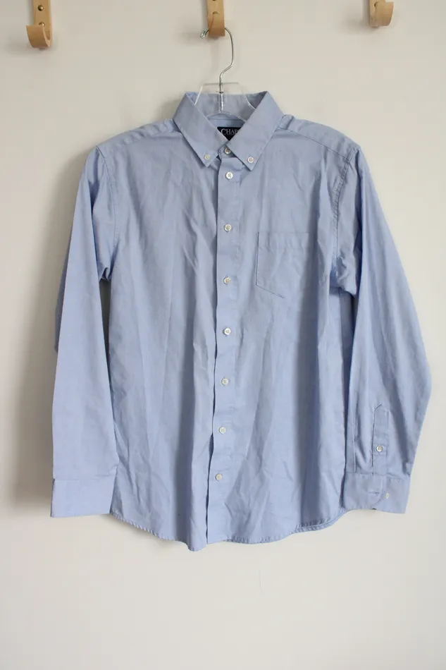 Chaps Rings Chaps Blue Button Down Shirt 16