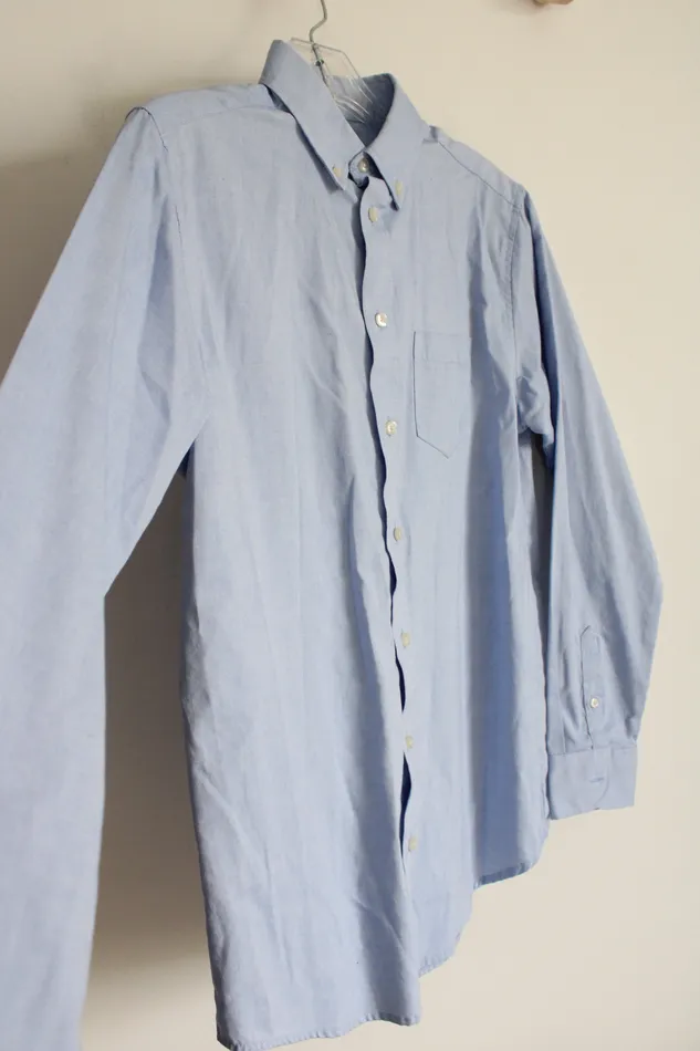 Chaps Rings Chaps Blue Button Down Shirt 16