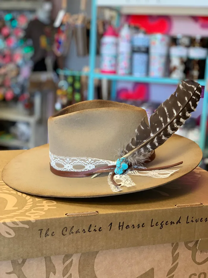 CHARLIE 1 HORSE SMOKESHOW FELT HAT CHARLIE 1 HORSE Earrings