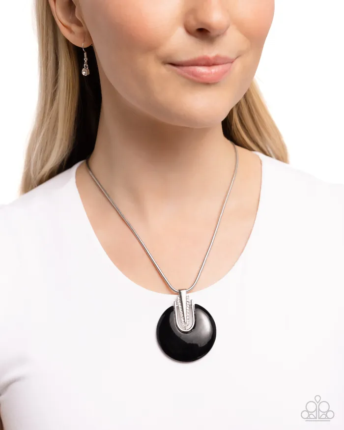 Charm Necklaces Paparazzi Accessories Cutting Charm Black