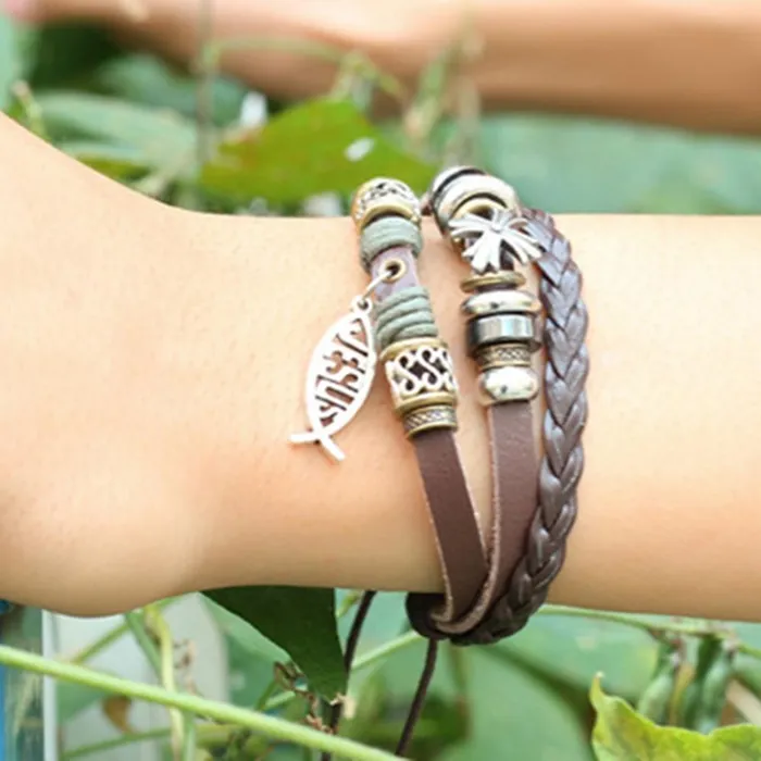 Christian Bracelet br Jesus Fish Charm Lords Guidance Bracelets