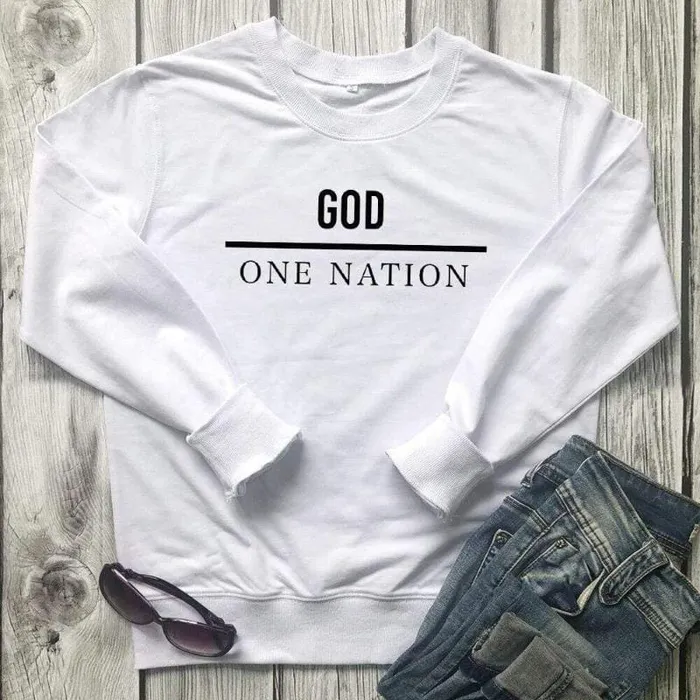 Christian Sweatshirt br One Nation Under God Lords Guidance Earrings