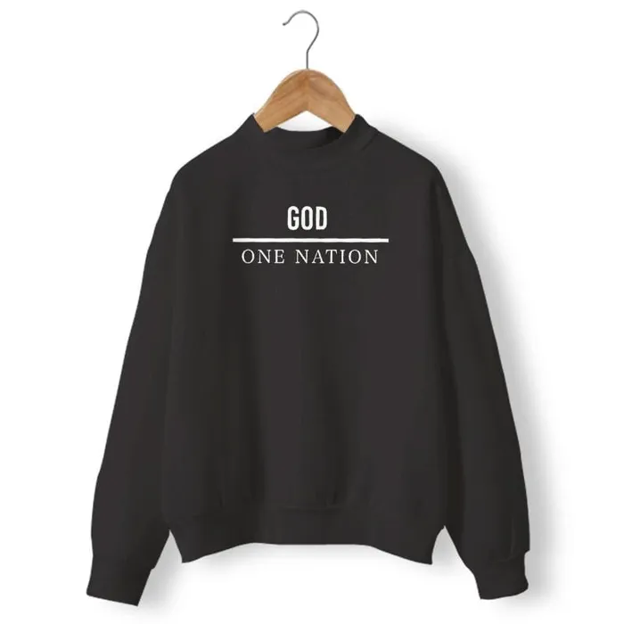 Christian Sweatshirt br One Nation Under God Lords Guidance Earrings