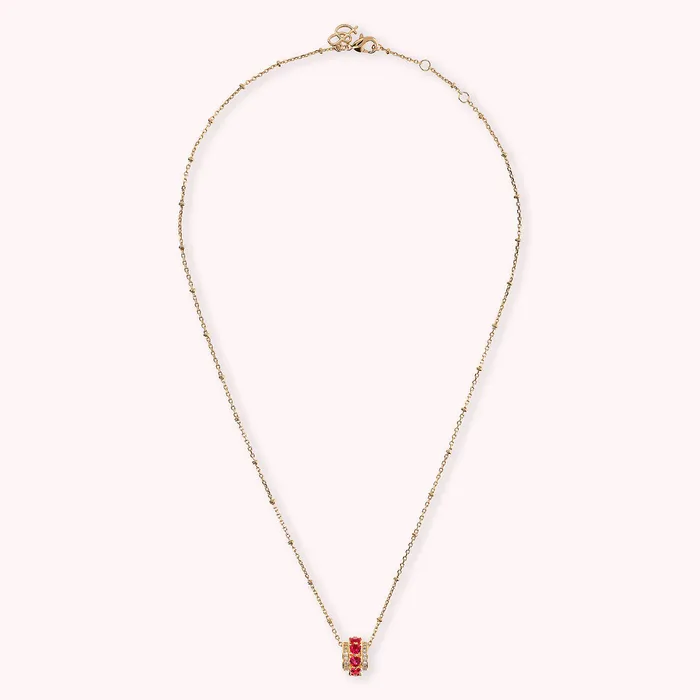 Collana Golden con Pendente a Rondella e Cuori in Cubic Zirconia Bronzallure Earrings