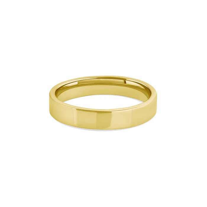 Consider Bridal Rings 4mm Flat Band with Comfort Fit