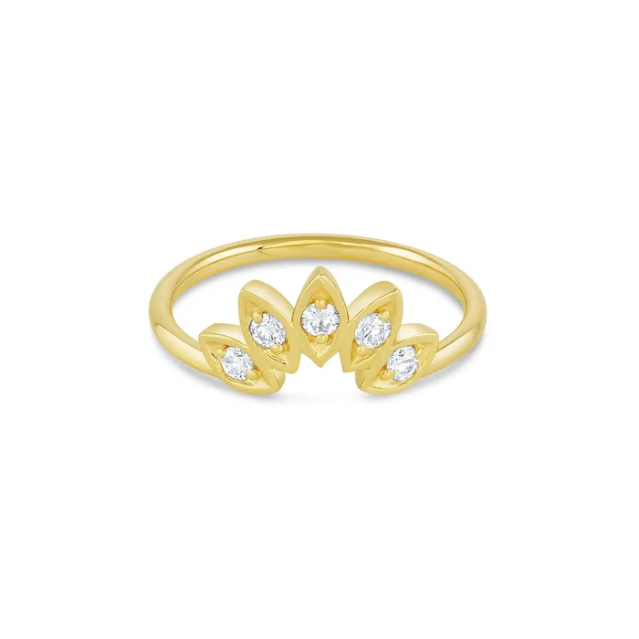Consider Bridal Rings Large Water Lily Diamond Ring Earth Mined