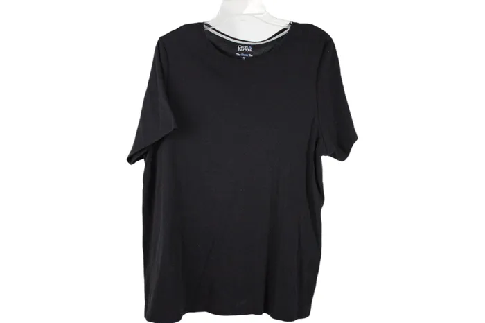 Croft Barrow Black The Classic Tee 1X Croft Barrow Rings