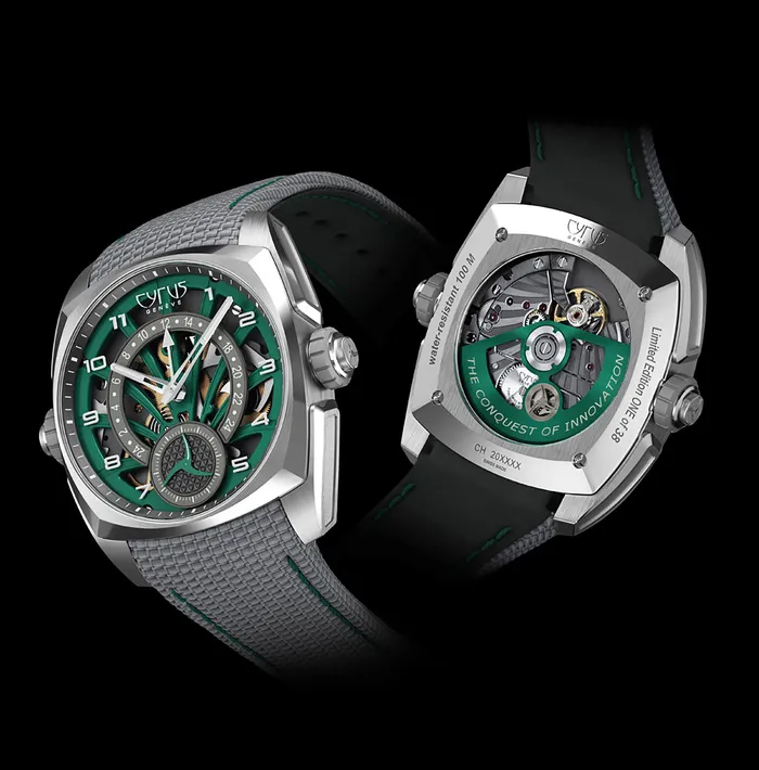 Cyrus Klepcys GMT Palm Green Watch Cyrus Watches