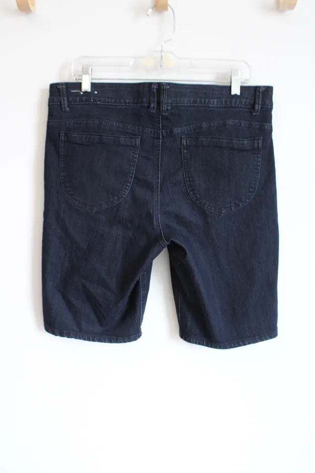 Dana Buchman Earrings Dana Buchman Dark Wash Slimming Bermuda Shorts 12