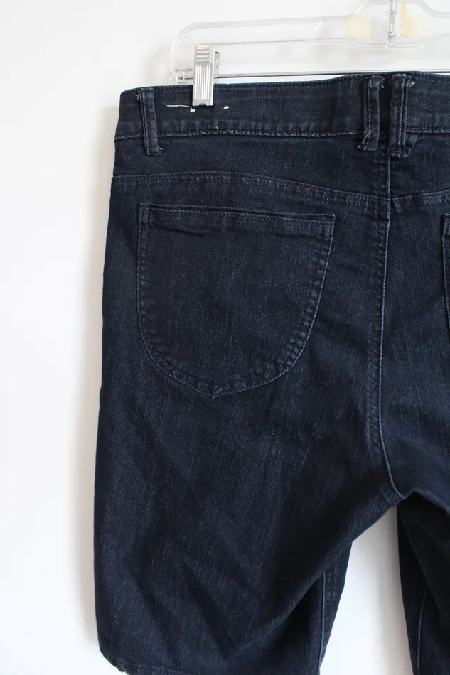 Dana Buchman Earrings Dana Buchman Dark Wash Slimming Bermuda Shorts 12