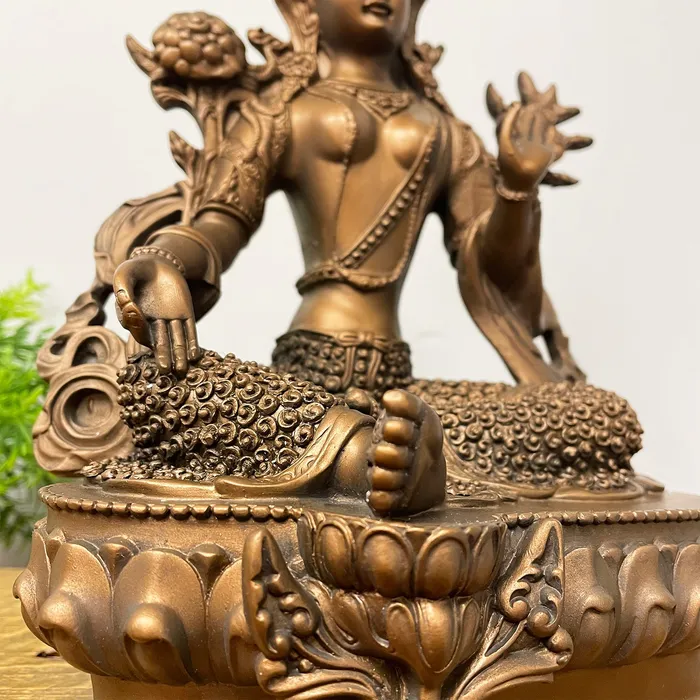 DC Necklaces Green Tara Statue with Bronze Finish