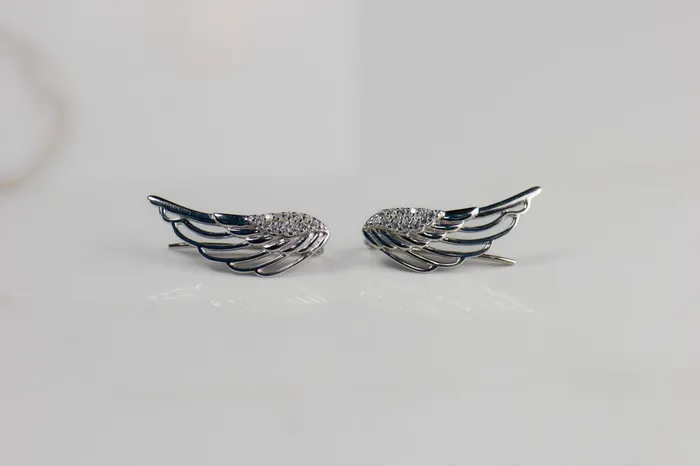 Dreamlandgt Necklaces Aretes Alas de Angel Plata