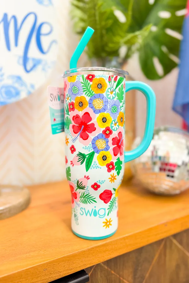 Earrings 30oz Swig Mega Mug Island Bloom Swig
