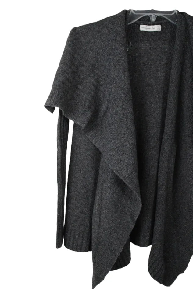 Earrings Abercrombie Fitch Gray Knit Cardigan XS Abercrombie Fitch