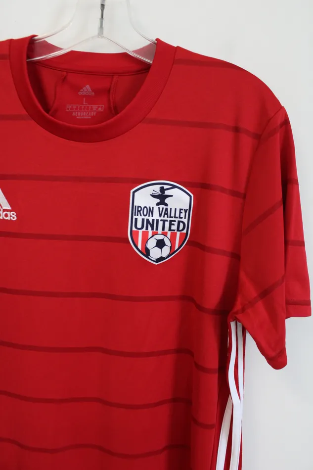Earrings Adidas Adidas Iron Valley United Red Striped 9 Jersey Shirt L