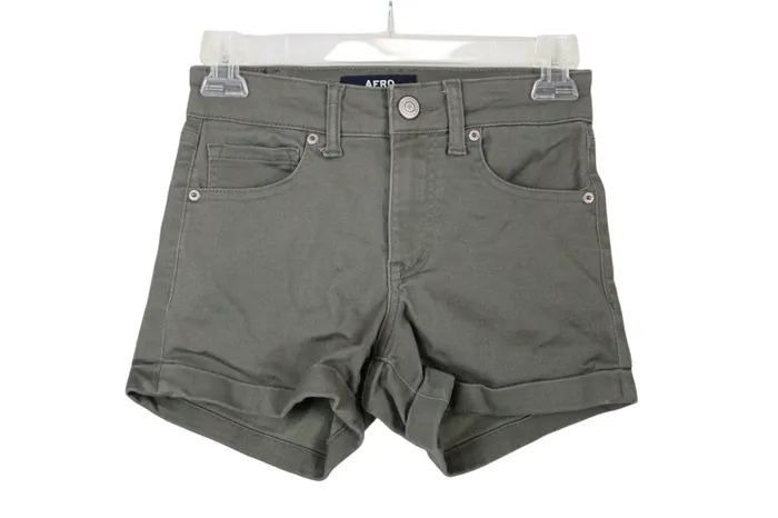 Earrings Aeropostale Aeropostale High Rise Midi Stretch Shorts 0