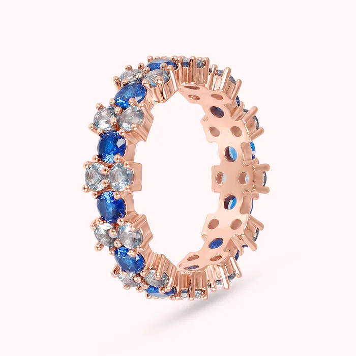 Earrings Anello Veretta Bicolore con Cubic Zirconia Bronzallure