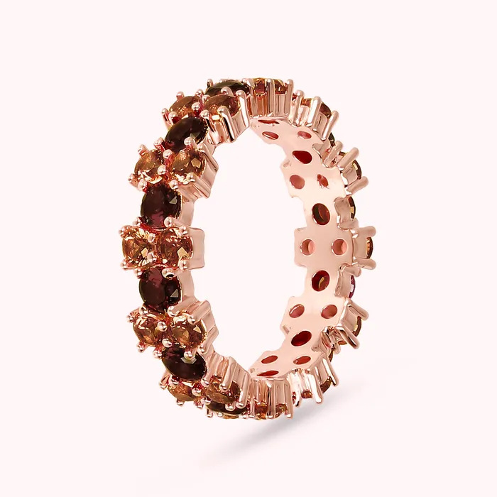 Earrings Anello Veretta Bicolore con Cubic Zirconia Bronzallure