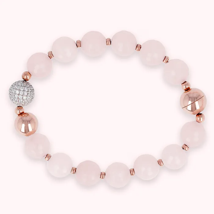 Earrings Bracciale con Sfere in Pietra Naturale ed Elemento Pav in Cubic Zirconia Bronzallure Earrings Bracciale con Sfere in Pietra Naturale ed Elemento Pav in Cubic Zirconia Bronzallure