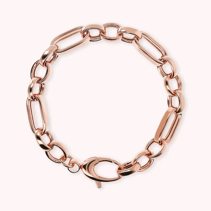 Earrings Bronzallure Bracciale Catena Rolo Alternata