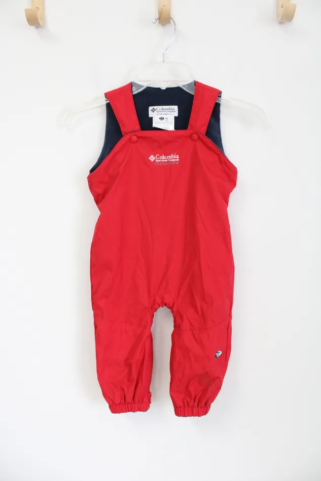 Earrings Columbia Red Fleece Lined Snow Bib Suit 2T Columbia
