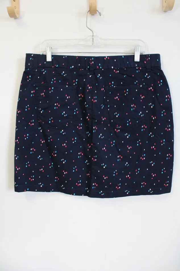 Earrings Croft Barrow Croft Barrow Navy Patterned Skirt 14