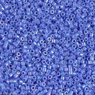 Earrings DB0167 Opaque Lt Sapphire AB Miyuki Delica 110 Peppy Beads
