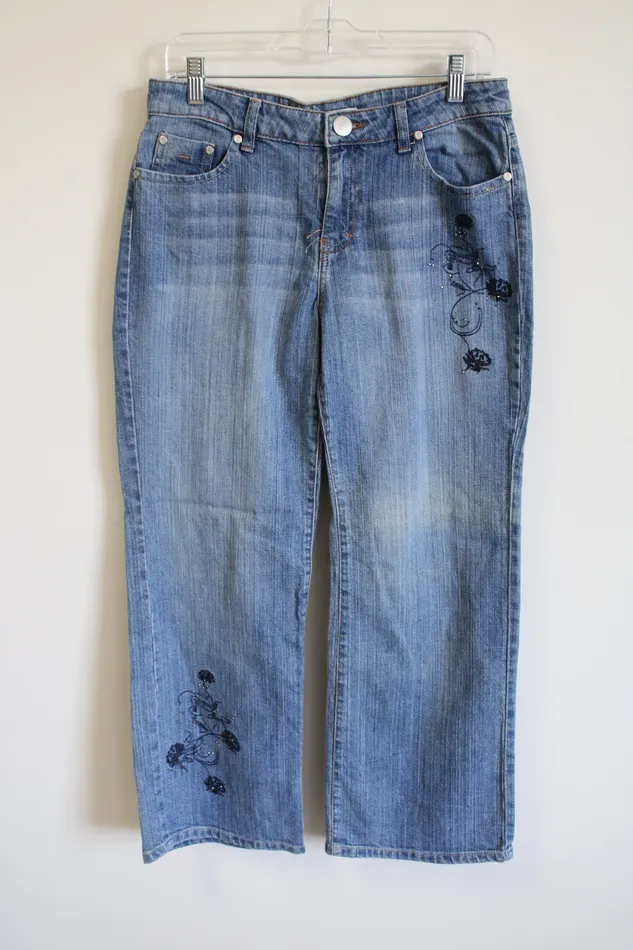 Earrings Dressbarn Dressbarn Embroidered Jeans 8 Petite