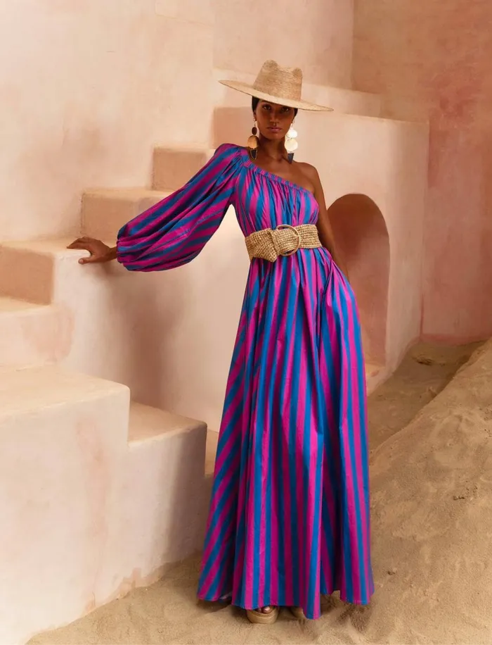 Earrings Erika Pea INES MAXI DRESS STRIPE