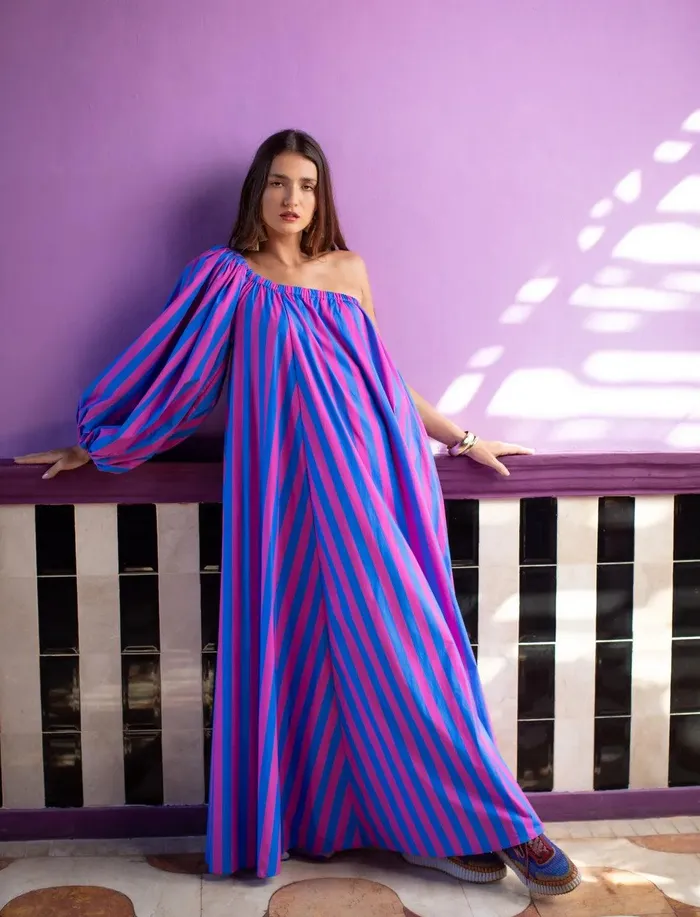 Earrings Erika Pea INES MAXI DRESS STRIPE