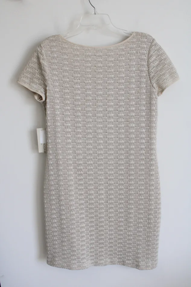 Earrings EvanPicone NEW EvanPicone Textured Tan Knit Dress 14