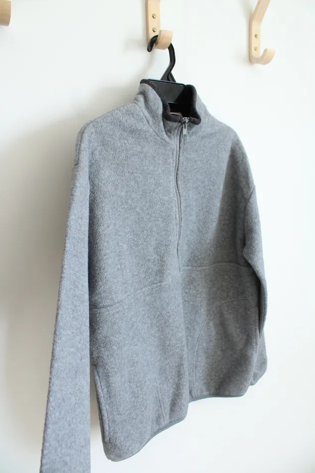 Earrings Express Express Gray Quarter Zip Sweatshirt Youth M 1214