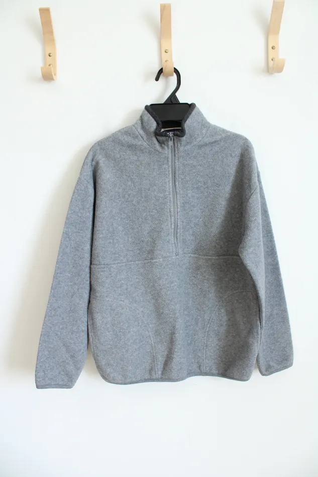 Earrings Express Express Gray Quarter Zip Sweatshirt Youth M 1214
