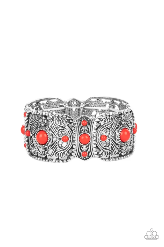 Earrings Going Going GONDOLA Red Paparazzi Accessories
