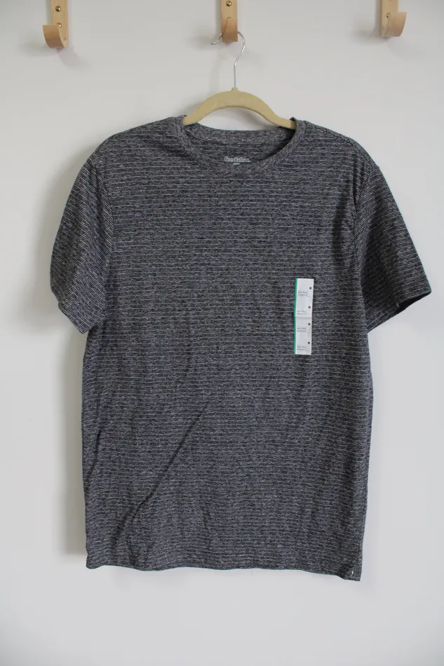 Earrings Goodfellow NEW Goodfellow Gray Striped Tee M