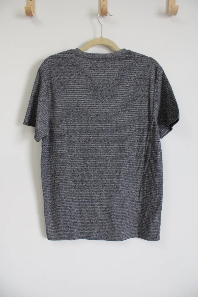 Earrings Goodfellow NEW Goodfellow Gray Striped Tee M