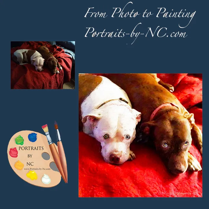 Earrings Group Dog Portrait Bulldog Portrait Best Buddies Portraits by NC