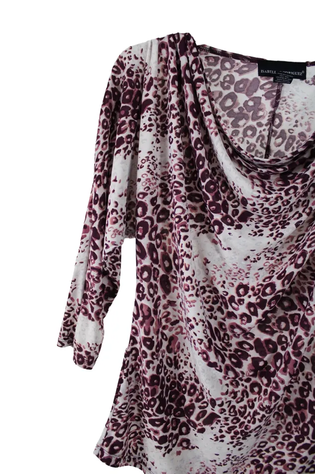 Earrings Isabella Rodriguez Isabella Rodriguez Leopard Purple Top S