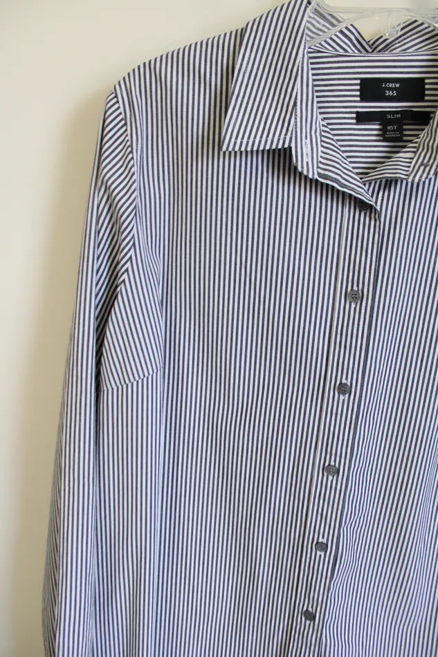 Earrings JCrew 365 Slim Fit Striped Button Down Shirt 16 Tall JCrew