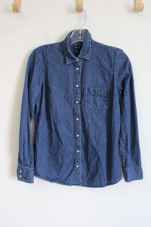 Earrings J Crew Long Sleeve Denim Top XS JCrew