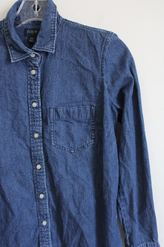 Earrings J Crew Long Sleeve Denim Top XS JCrew