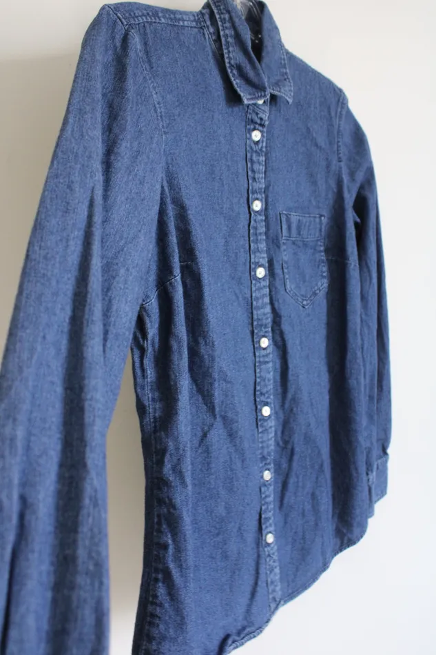 Earrings J Crew Long Sleeve Denim Top XS JCrew