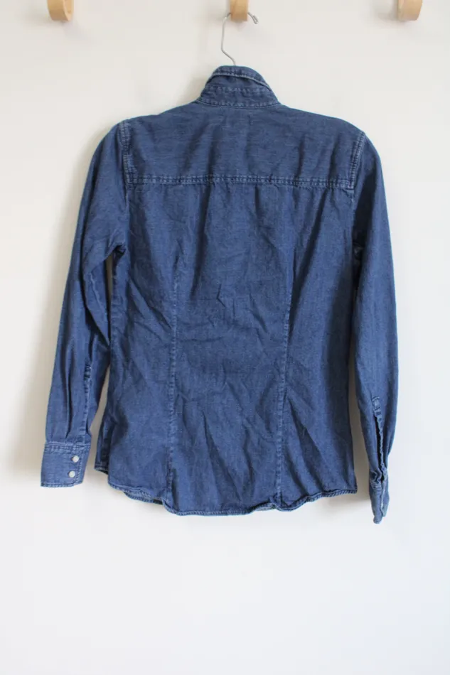 Earrings J Crew Long Sleeve Denim Top XS JCrew
